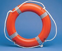 Rettungsring mit Reflexstreifen