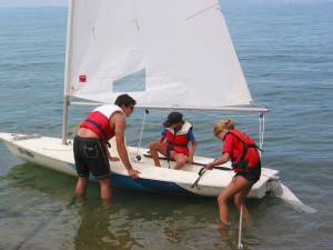Laser vor dem Start Laser vor dem Start